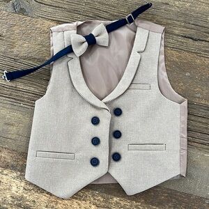 Beaukid Vest and Bow tie